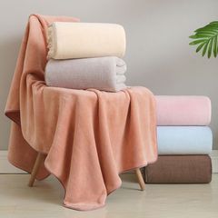 【新品】【同色2枚セット】珊瑚フリース バスタオル 極上の肌触り 吸水性抜群 速乾性 ふわふわ やわらか 70*140cm 高級感 贅沢な使い心地 なめらか バスタイム 冬 暖かい 洗濯機可 プレゼント 贈り物 多色展開 ホテル仕様 ボリューム