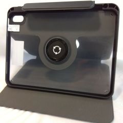 nimin iPadケース 黒 スタンド機能付き　iPad　10.9ケース(2022）360度回転 マグネット