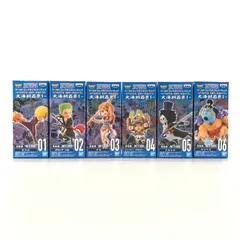 ●BANDAI SPIRITS フィギュア 全6種セット 「ワンピース」 ワールドコレクタブルフィギュア-WT100記念 尾田栄一郎描き下ろし 大海賊百景1- 未開封品