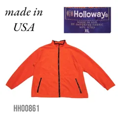 USA製メンズフリースジャケットXLオレンジHolloway  HH00861