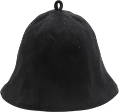 Team One Day TeamOneDayサウナ専門家監修 SAUNA HAT サウナハット レディース メンズ タオル生地 2枚重ね 洗濯可能 無地 ギフトに最適 (ブラック,  54.0-60.0 cm)