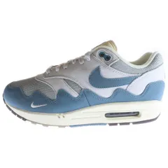 NIKE (ナイキ) ×Patta AIR MAX 1 NOISE AQUA パタ エアマックス1 ローカットスニーカー ブルー US10/28cm DH1348-004