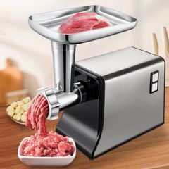 新品未使用 強くお勧め 電動ミンサー ミンチ機 肉挽き器 110v ノズル付 ミートグラインダー 野菜みじん切り器 腸詰め機 ミートミンサー