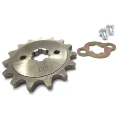 ベンリィ50S/90S クロスカブ グロム スーパーカブ リトルカブ ドリーム50 ジョルカブ 420-15丁 エイプ50/100 スプロケット チェーンホイール XR50/100 フィキシングプレート付 フロントスプロケット NSF100 [MAXIMASE