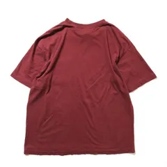 90's オールドネイビー クルーネック コットン ポケットTシャツ 半袖 (L) エンジ系 ポケT 無地 90年代 旧タグ GAP ギャップ OLD NAVY　アメリカ古着 USED  ビンテージ ヴィンテージ