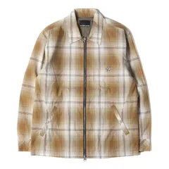 美品 NUMBER (N)INE ナンバーナイン ジャケット サイズ:3 オンブレチェック フルジップ ジャケット ベージュ ホワイト アウター ブルゾン 上着【メンズ】のサムネイル