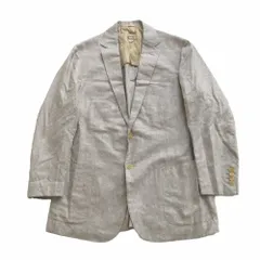 CARUSO カルーゾ ロロピアーナ生地 カシミヤ シルク SUNSET テーラードジャケット ライトグレー サイズL メンズ 【中古】