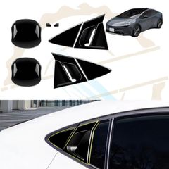 DodoxDIY 適用新型プリウス60系アクセサリー 吹き出し口パネルカバーガーニッシュ ドレスアップ カスタム内装パーツ ピアノブラック