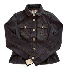 ★美品★バーバリー＊7分袖＊デニムジャケット＊40/L ☆美品☆バーバリー＊7分袖＊デニムジャケット＊40/L BURBERRY