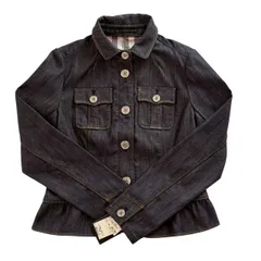 未使用　BURBERRY バーバリー デニムジャケット 青 Gジャン アウター 上着 レディース サイズ40 Lサイズ定価55000