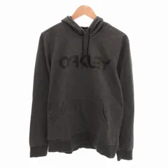 オークリー OAKLEY パーカー フーディ プルオーバー ロゴ プリント XL チャコールグレー /HO◆ 1219