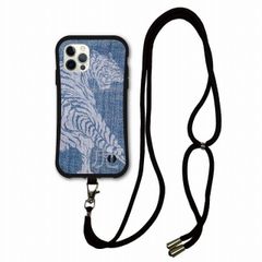 [iPhone13 Mini] iPhoneSE 제2세대 제3세대 i-coron 케이스 스마트폰 숄더 부착 아이폰 15 Pro Max 14 13 12 11 스마트폰 케이스 숄더 타입 측면 보호 내충격 타이거 호랑이 데님조 맨즈