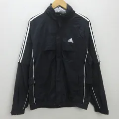  D■アディダス テーラーメイド/adidas 裏地メッシュ ナイロンジャケット/ゴルフ【L/G】黒/MENS/111【中古】