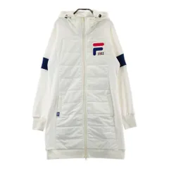 サイズ：M FILA GOLF フィラゴルフ  フード付き 中綿 長袖ジップワンピース  ホワイト系 [240101385262] ゴルフウェア レディース ストスト