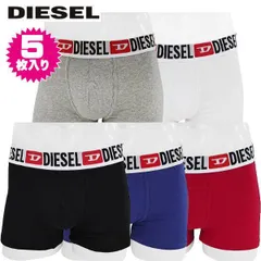 ディーゼル DIESEL ボクサーパンツ トランクス ブラック レッド ブルー グレイ ホワイト 5枚セット SUAG-DDAI E6826 S M L