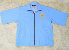 ヴェルサーチ（A.VERSACE） 半袖　ジャージ　水色　Lサイズ