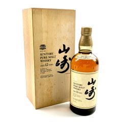 【東京都内限定お届け】 サントリー SUNTORY 山崎 12年 ピュアモルト 向獅子 750ml 国産ウイスキー 【古酒】