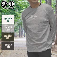 【カラー・サイズ選択可】NESTA BRAND ネスタブランド ロゴマーク カラー長袖Tシャツ 231NB1110 コットン100% ロンT ロングTシャツ 長そで ストリート カジュアル トップス メンズ レディース 新品【NESTA BRAND正規販売店】