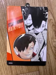 ハイキュー JUMP SHOP 黒尾 鉄朗 缶バッジ ホルダー セット