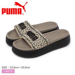 プーマ サンダル 402495 レディース プラットフォーム スライド レオ PUMA カラー:トーストアーモンド×ブラック 品番：16552800