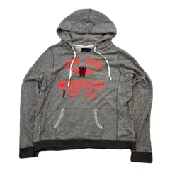 American Eagle ☆ カレッジ風 プリント アメリカンイーグル スウェット プルオーバー パーカー スリム ユニセックス XXL アメカジ■S4134