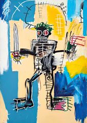 ジャン＝ミシェル・バスキア「戦士」 A3(297㎜×420㎜）アートポスター 日本製 絵画 インテリア 壁紙