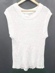 ◇ Θ Spick & Span スピック＆スパン コットン ニット ベスト サイズF ホワイト レディース P  【1409090019579】