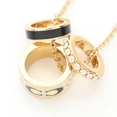 コーチ COACH ネックレス シグネチャー エナメル ロンデル ネックレス CI905 GP（ゴールドメッキ） ネックレス レディース Used A