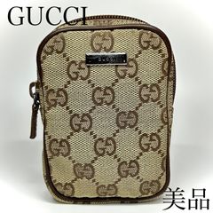 GUCCI グッチ ポーチ ミニ シガレットケース GG ブラウン 74245