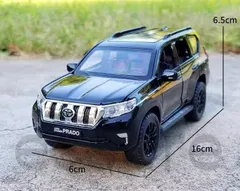 トヨタ ランドクルーザー プラド 後部ドアが横開き 1/32 自動車模型 オフロード車 合金 シミュレーション 車おもちゃ 模型 ブラックのサムネイル