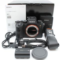 8721ショット！元箱付き！新品級 ★ SONY ILCE-1 black フルサイズミラーレスカメラ