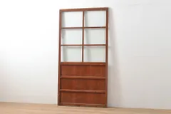 ▼現状販売▼ ガラス戸1枚 アンティーク建具 昭和初期 レトロ 引き戸 4～7営業日前後で発送(※修理加工希望の方3ヶ月程で発送) R-055313