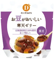 だいずデイズ お豆がおいしい寒天ゼリー黒豆 110gのサムネイル
