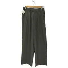 ウィム バイ リドム WYM LIDNM HIGH TWISTED GABA WIDE TUCK SLACKS メンズ JPN：S 