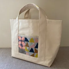 ミナペルホネン帆布トートバッグ（小）Anemone× botany