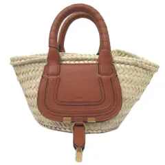 クロエ バッグ トートバッグ Chloe マーシー ラフィア レザー ミニ バスケット CHC22AS732 L32 25M(Tan：タン) レディース ブティック
