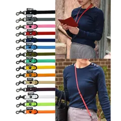 【在庫セール】約70cm～約135cm ショルダーストラップ 長さ調節可能 斜め掛け スマホ ストラップ 携帯 ネック 落下防止 2way ネックストラップ ハイキャンプ 日本製 [HIGHCAMP]