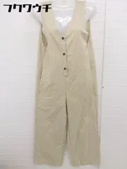 ◇ emi+ エミプラス ノースリーブ オールインワン サイズS ベージュ レディース  【1109100018027】