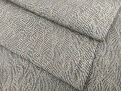 平和屋着物▽上質な小紋　単衣　変わり縞　正絹　逸品　BAAS1808ow