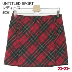 UNTITLED SPORT アンタイトル スポーツ インナー付スカート チェック柄 レッド系 3 [240001839736]#のサムネイル