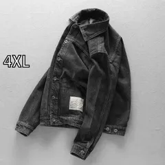 [4XL]春 コーデ メンズ 用 服 シンプル ファッション オシャレ 大人 かっこいい 大きいサイズ ストリート 紳士服 アメリカン レトロ デニム ジャケット ゆったり 快適 カジュアル トップス ワーク ジャケット 
