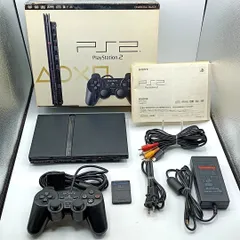 【中古・箱説付き・動作品】 PS2 薄型 SCPH-75000 ブラック 動作確認済み プレイステーション２ プレステ２ Playstation 2