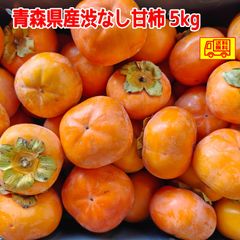 青森県産　渋なし　甘柿　18-25個程度　５ｋｇ　送料無料！