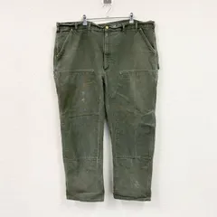 USA製カーハートダック地ペインターパンツワークパンツw38ブラウンカーキ古着 carhartt - カーハートワークパンツペインターパンツ古着カーキ