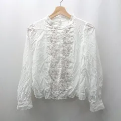 ◇ Θ PROPORTION 無地 長袖 薄手長袖シャツ サイズS ホワイト系 レディース E  【1506230030576】