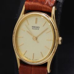 稼働品SEIKO セイコークオーツ腕時計レディース2C21-5010ヴィンテージ