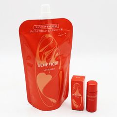 未使用 ベネフィーク ローションEX Ⅱ 詰め替え用レフィル 180ml セラム 特製サイズ8ml付き CR7-05-06-03