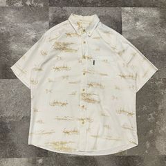 【海外・US古着】ショートスリーブボタンダウンシャツ　WOOL RICH Made in THAILAND（#OH0075）