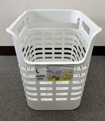 【長期保管品特価！新品未使用品！】天馬 竿にかけられるバスケット  Lサイズ  ホワイト/グレー