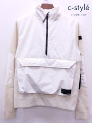 V975 [美品] nobis ノビス プルオーバー M/M クリーム系 WAI Chakl Performance Half Zip Sweater | Q★